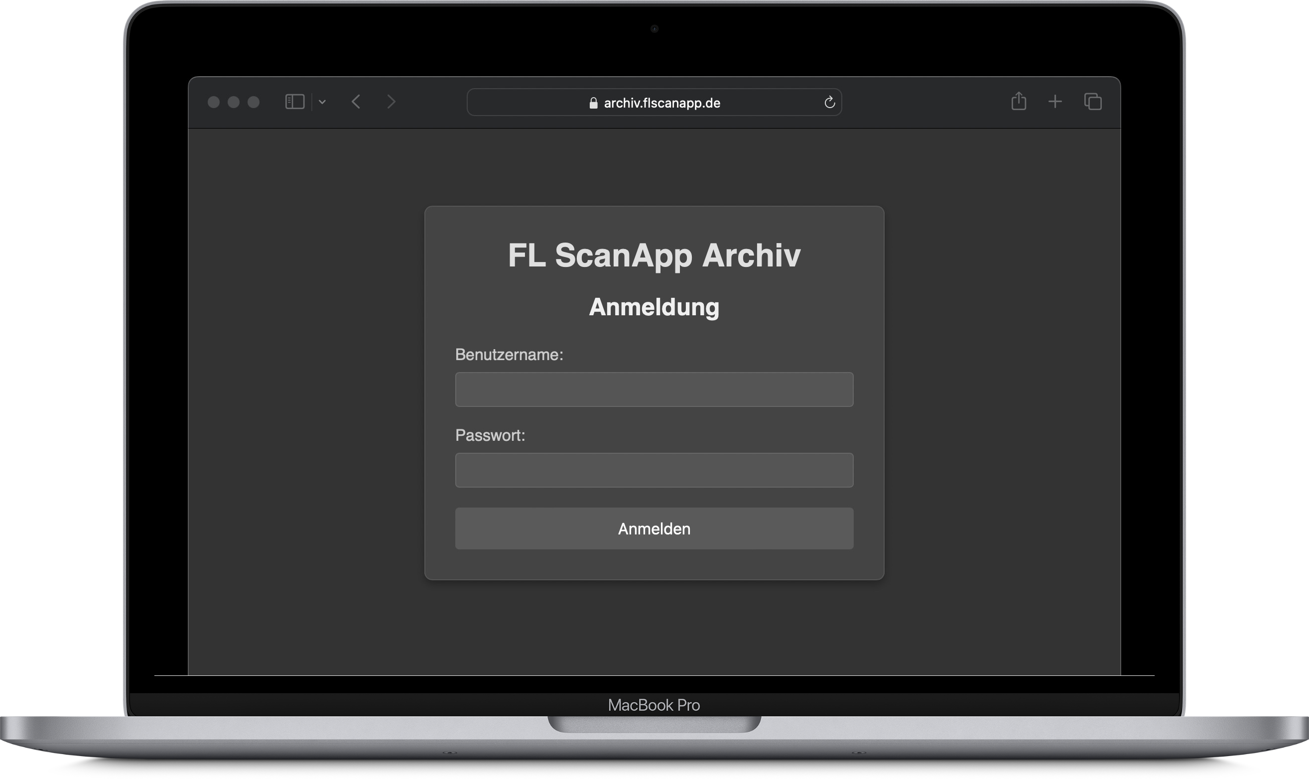 Panel webowy FL ScanApp - Widok 1